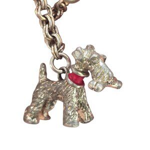 Scottish Terrier Charm Bracelet With Chain & Clasp